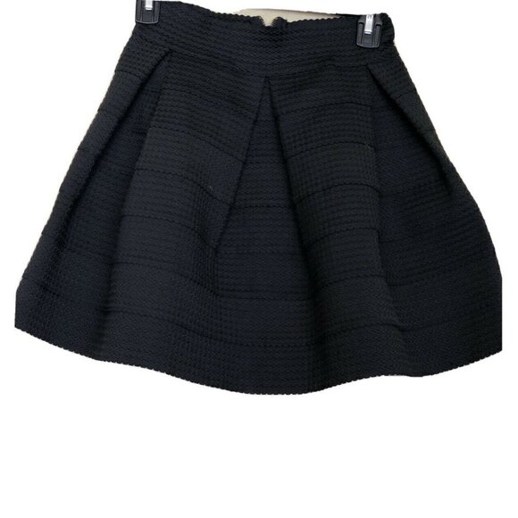 Devlin Deep Black Womens Size Xs Textured Skirt - Picture 1 of 12